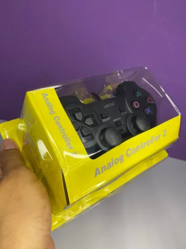 Controle Analógico para PS2 Yellow Lukton an2