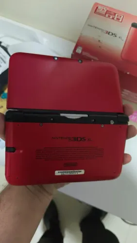 Nintendo 3dsxl vermelho completo na cx ac trocas...
