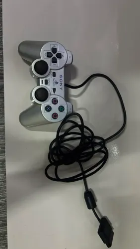 Controle PS2 Original Prata
