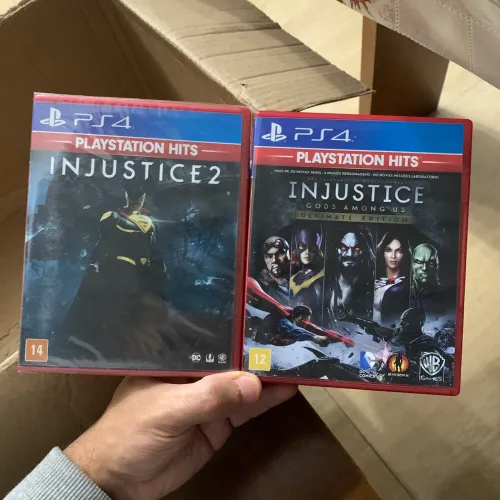 Kit Jogos injustice 1 e 2 ps4 play 4