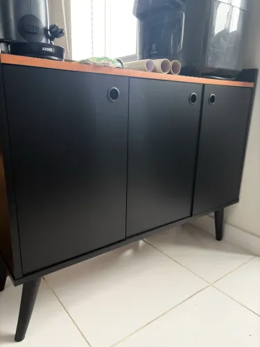 Aparador buffet balcão preto