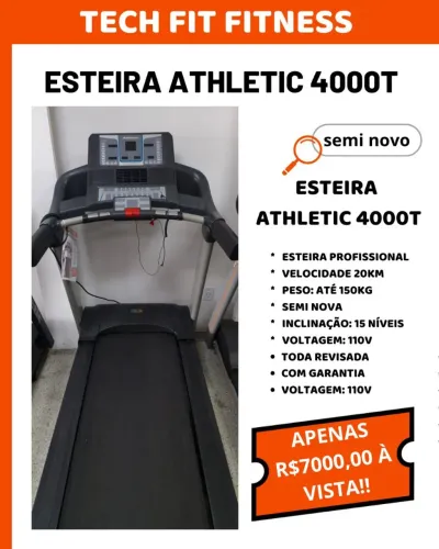 Esteira Athletic 4000T Semi Nova