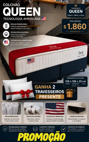 Cama box Queen 