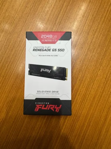 SSD Kingston FURY Renegade G5, 2TB, PCIe 5.0, NVMe,Leitura:14700 MB/s,Gravação:14000 MB/s