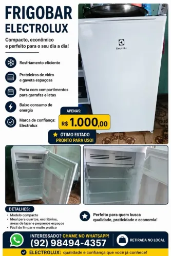 Frigobar eletrolux