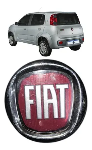 Emblema Traseiro Fiat Uno Vivace 1.0 2015 Uzad0 Original