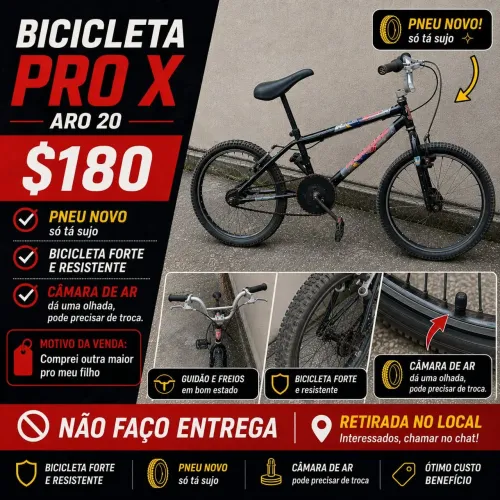 Bicicleta pro X aro 20