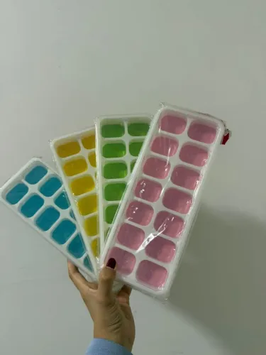 Forma Com Tampa Gelo Ice Flexível Silicone