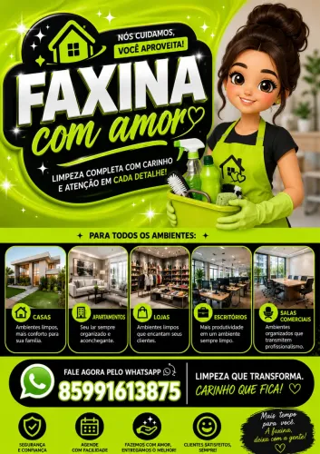 Faxina para casa, apartamento, loja e escritório!!