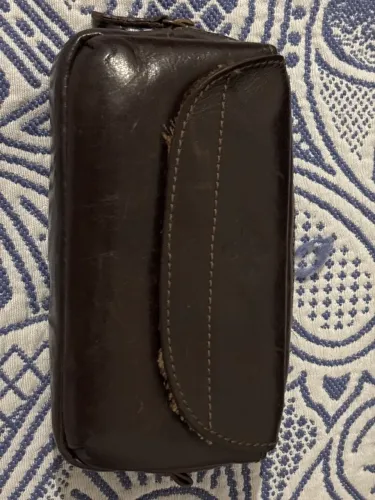 Pochete couro legítimo Black hold cor café para fotógrafo e videomaker