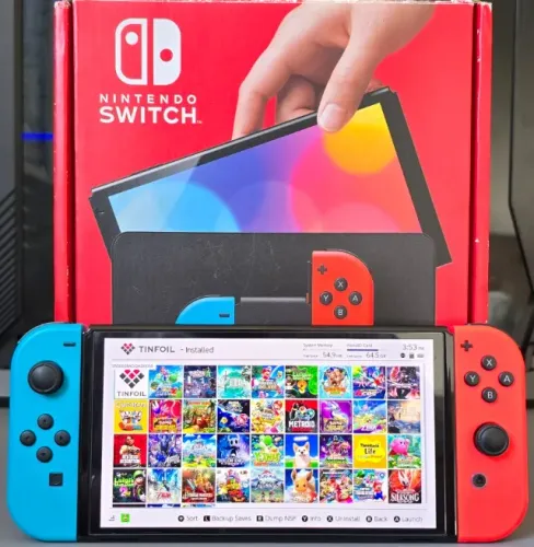 Nintendo Switch OLED -Desbloqueado SD 400GB