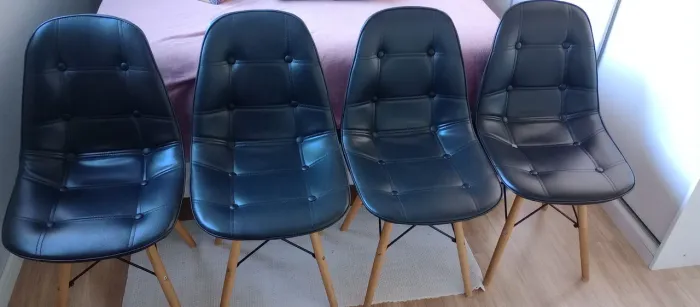 Cadeiras sala de jantar Eames Eiffel - 4 unidades