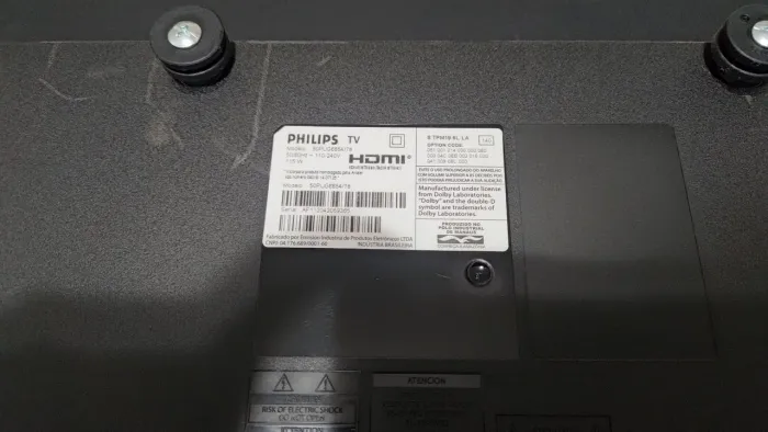 TV Philips 50" Smart 4K 50PUG6654/78 - Funciona, com defeito no backlight (LEDs)