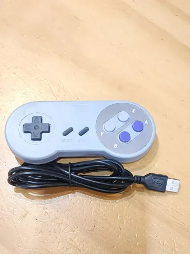 Controle de super nintendo com cabo USB