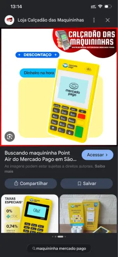 Máquina Mercado Pago 