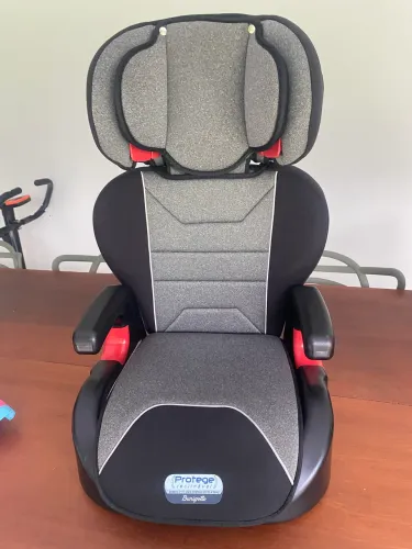 Cadeira Burigotto  Para Auto Protege Reclinável 15-36 Kg Mesclado Cinza
