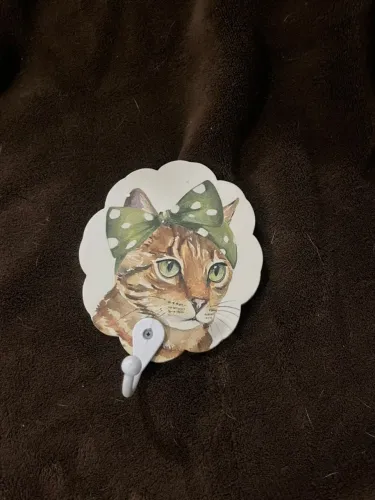 Suporte para bolsa, chave ou afins de parede de gatinho