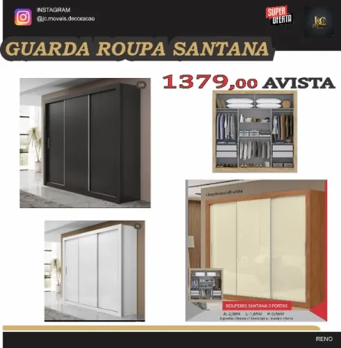GUARDA ROUPA SANTANA R