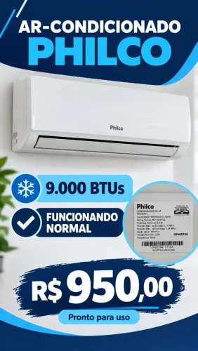 AR CONDICIONADO 9 MIL BTUS