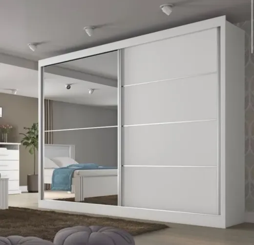 Guarda-Roupa Casal Versatile 2 Portas de Correr 100% MDF