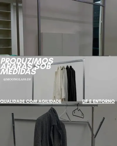 ARARAS EM INOX - ORGANIZAÇÃO COM DESIGN SOFISTICADO