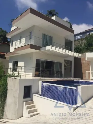 Casa em Condomínio para Venda em Niterói, Sapê, 4 dormitórios, 3 suítes, 2 banheiros, 2 va