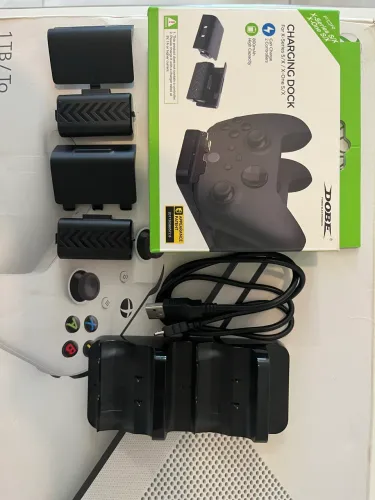 Carregador Duplo-Controle Xbox+2 Baterias