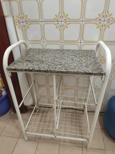 Prateleira com Fruteira - Super prático e era da minha avó!