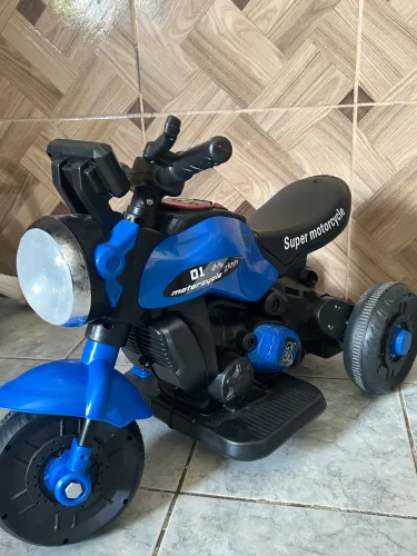 Moto Elétrica Infantil Azul