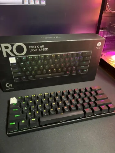 Teclado Sem Fio Mecânico Gamer Logitech G PRO X 60 Lightspeed