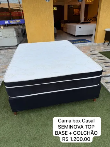 Cama box Casal SEMINOVA com ENTREGA 