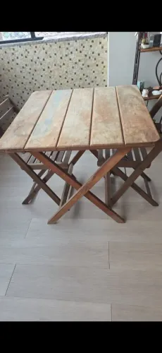 Vendo mesa madeira de demolição