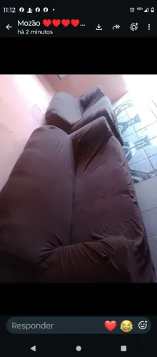 Venda de um sofá de dois e três lugares