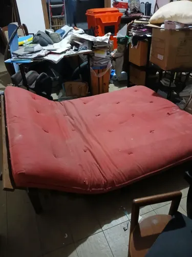 Sofá cama casal futon wood stock