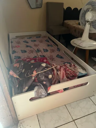 Cama infantil MDF branca
