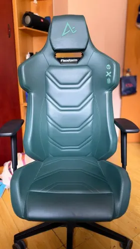 Cadeira Gamer Flexform Verde - Encosto Alto e Apoios de Braço