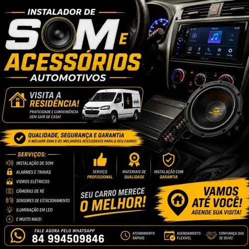 Instalação de Som e Acessórios Automotivos a Domicílio!!