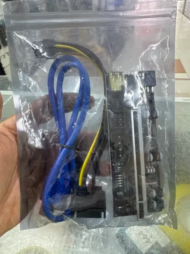 Riser PCIe 1x para 16x usb 3.0 ideal para placa de video de mineração 