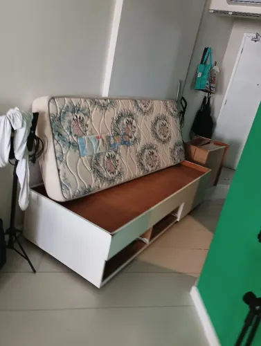 cama solteiro com duas gavetas