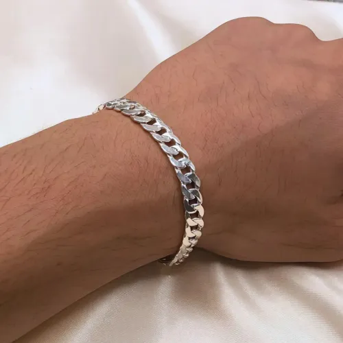 Pulseita masculina prata