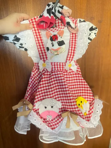 Vestido fazendinha 2 anos 