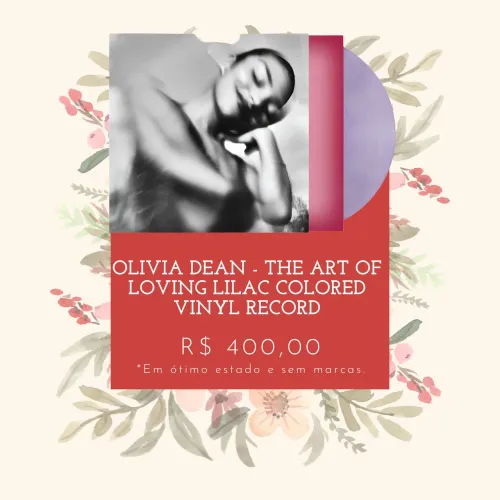 VINIL OLIVIA DEAN - THE ART OF  LOVING (LILAC COLORED VINYL RECORD)