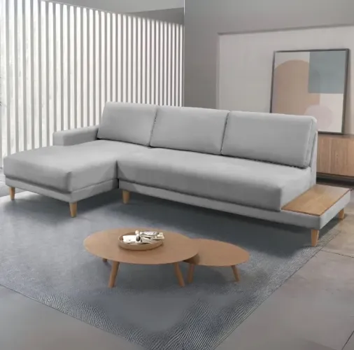 Sofá Cairo com Chaise 2,90 m Cinza