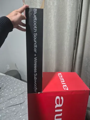 AIWA Soundbar Bluetooth com Subwoofer Wireless de 120 W PMPO.