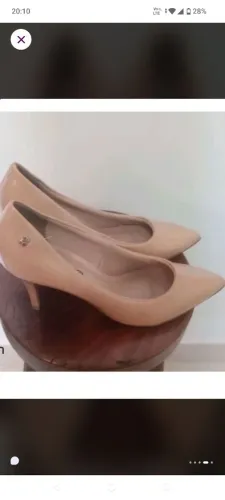 Sapato Bottero nude tam. 34 usado