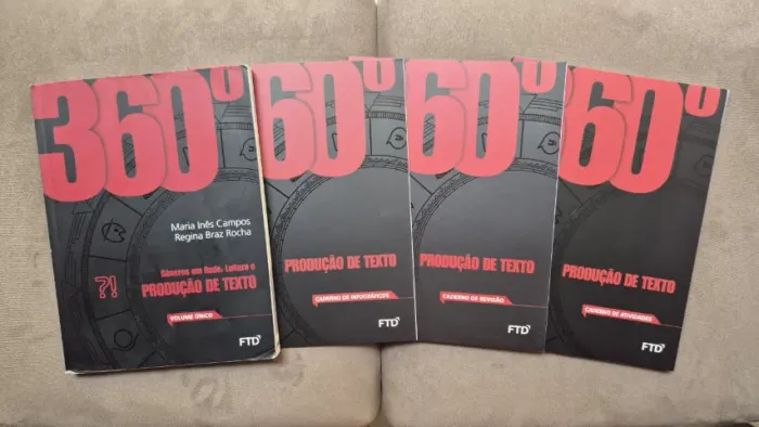 360º Gêneros em Rede: Leitura e Produção de texto, Ed. FTD, Volume único, Box Completo