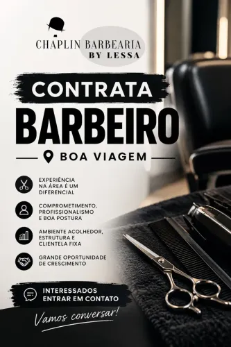 Disponibilidade para barbeiro que queira uma oportunidade.