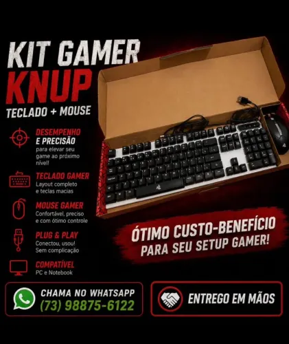 Teclado gamer knup