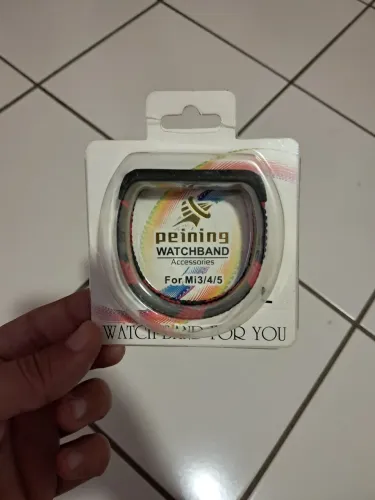 Pulseira para Xiomi mi band 3/4/5 preto e vermelho