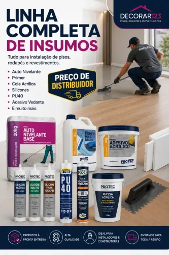 Linha Completa de Insumos para Instalação de Pisos | Auto Nivelante, Primer e PU40